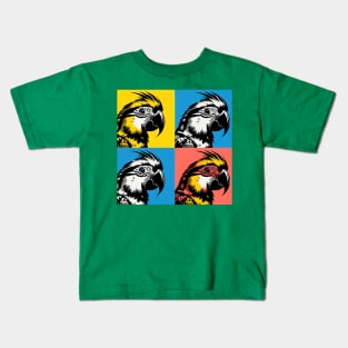 Pop Caique Art - Cool Birds Kids T-Shirt